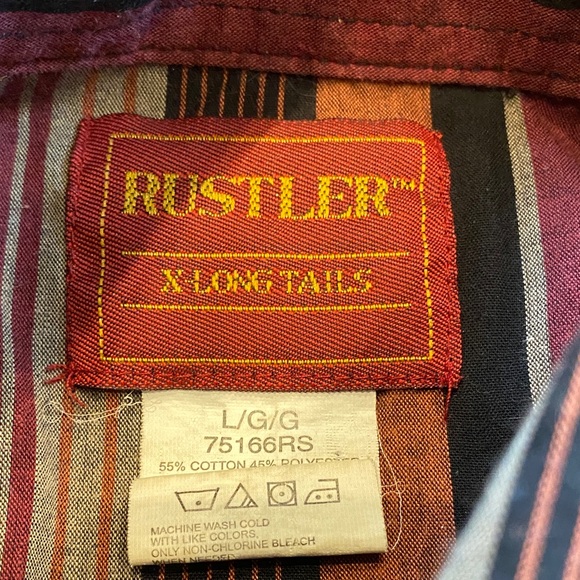 Rustler Striped Button-Up Shirt - Picture 2 of 4